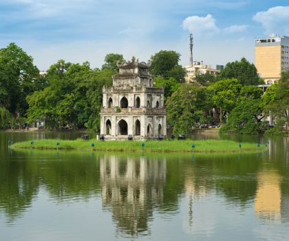 Hoan Kiem lake Restored sword lake